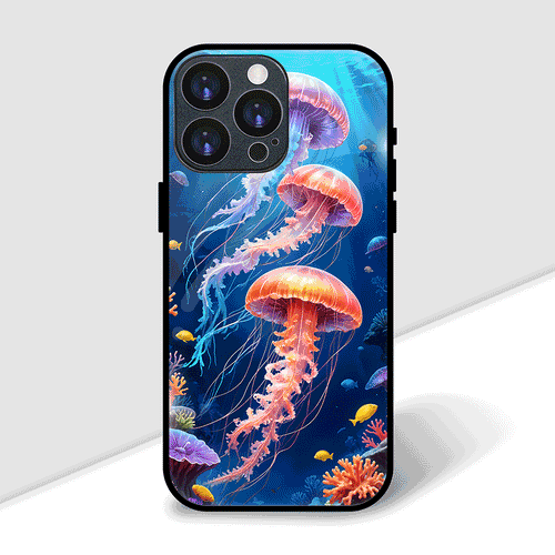 Luminous Jellyfish and Ocean Creatures Cover | LED Phone Case