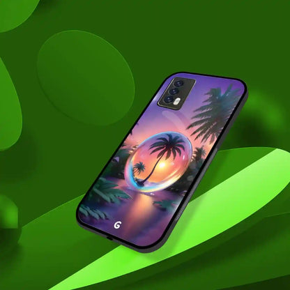 Glass Bubble Sunset Cover | LED Phone Case