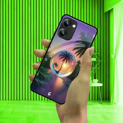 Glass Bubble Sunset Cover | LED Phone Case