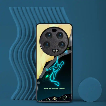Men Neon Climb Cover | LED Phone Case