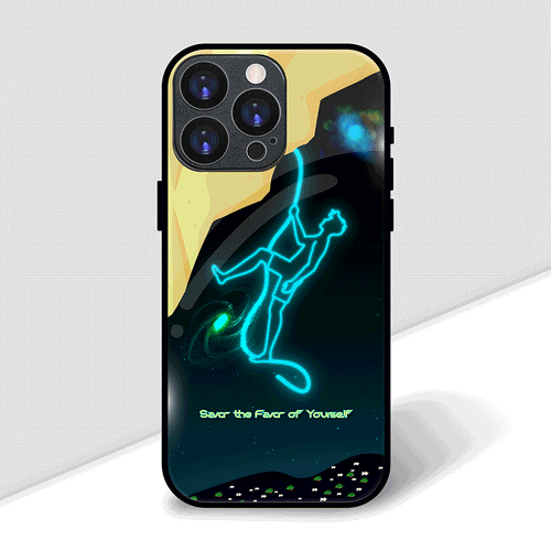Men Neon Climb Cover | LED Phone Case