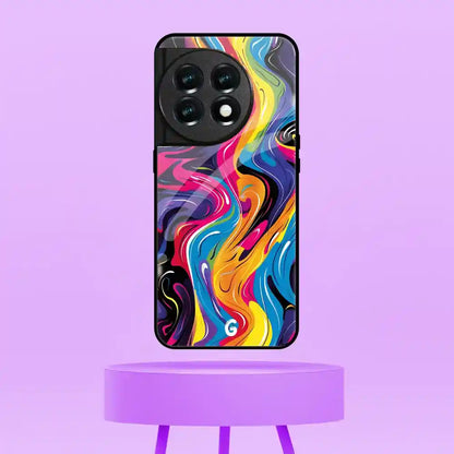 Swirling Rainbow Pattern Cover | LED Phone Case