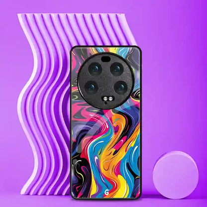 Swirling Rainbow Pattern Cover | LED Phone Case