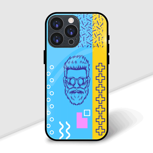 Retro Beard Cover | LED Phone Case