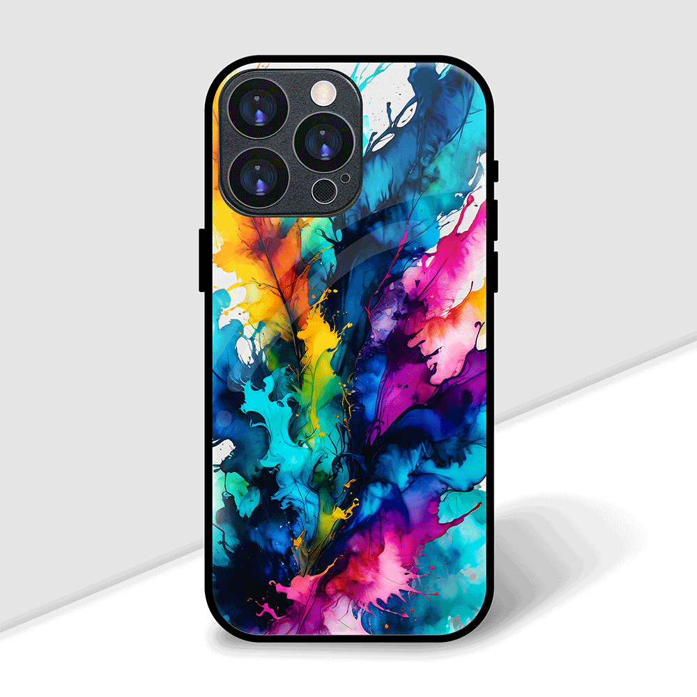 Paint Splatter Pattern Cover | LED Phone Case