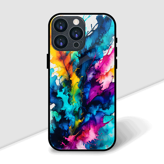 Paint Splatter Pattern Cover | LED Phone Case
