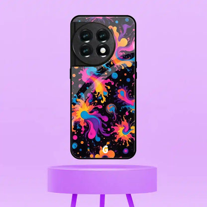Vibrant Splash Pattern Cover | LED Phone Case