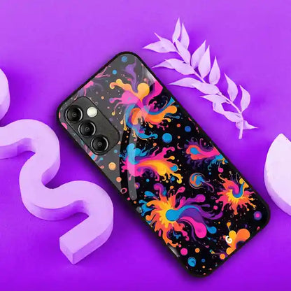 Vibrant Splash Pattern Cover | LED Phone Case