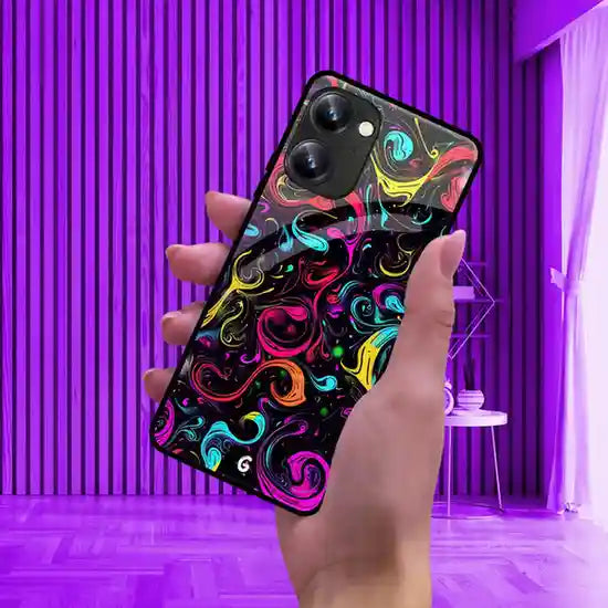 Neon Rave Pattern Cover | LED Phone Case