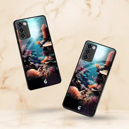 Aqua Bloom Cover | LED Phone Case