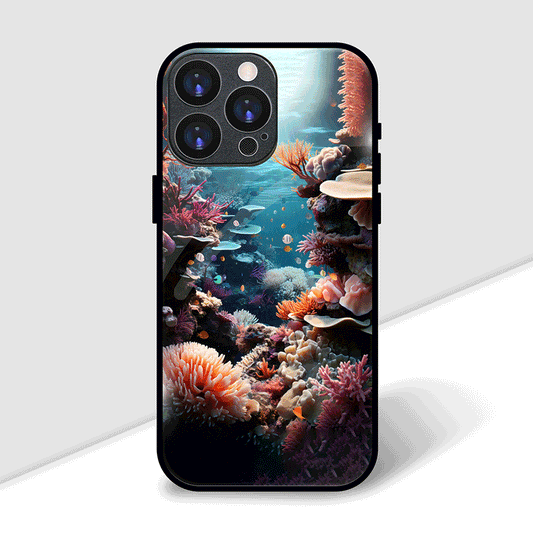 Aqua Bloom Cover | LED Phone Case