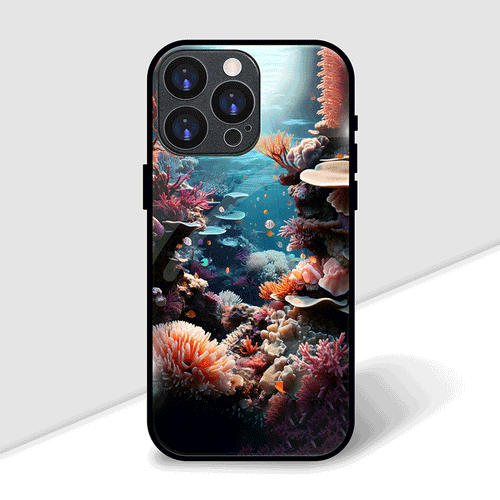 Aqua Bloom Cover | LED Phone Case
