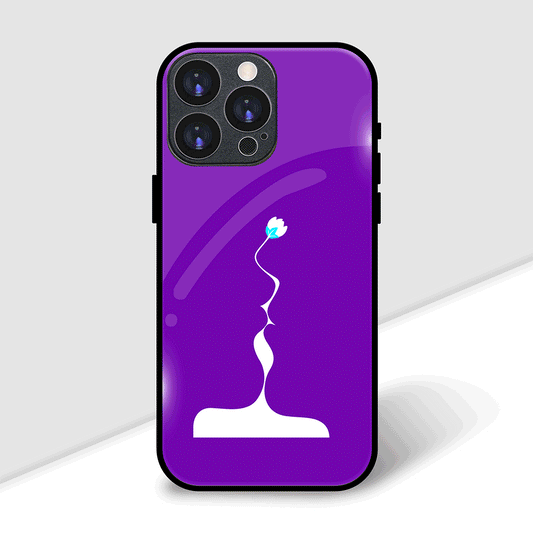 Hidden Couple with Floral Charm Cover | LED Phone Case