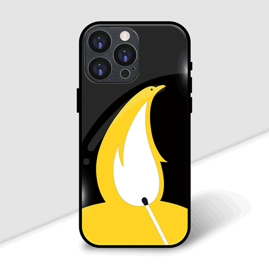 Hidden Bird Flame Cover | LED Phone Case