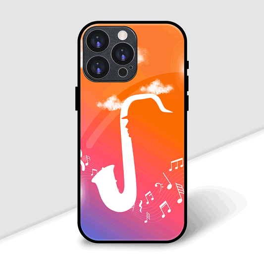 Hidden Face Saxophone Cover | LED Phone Case