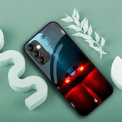 Red car-night ride Cover | LED Phone Case