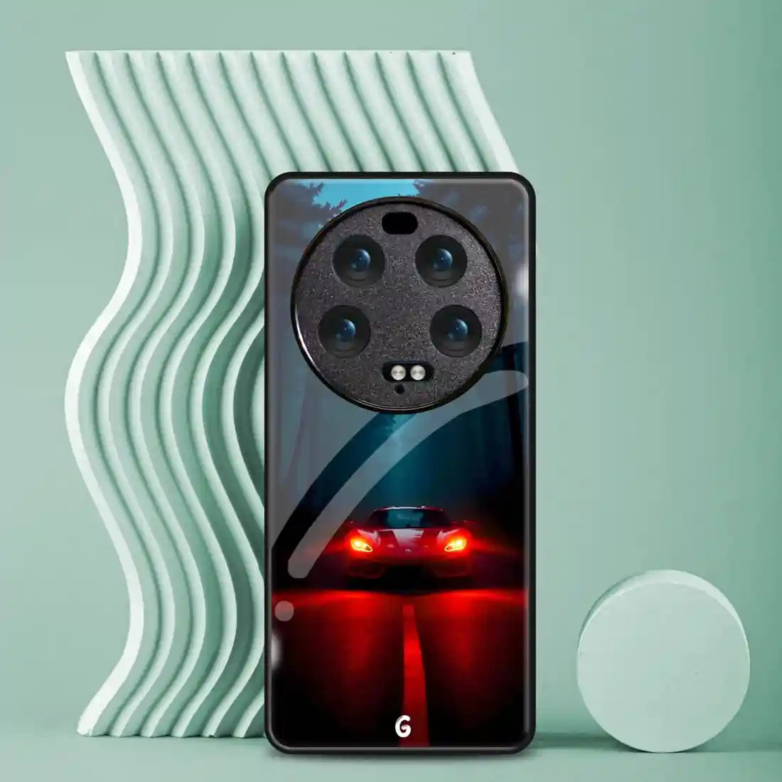 Red car-night ride Cover | LED Phone Case