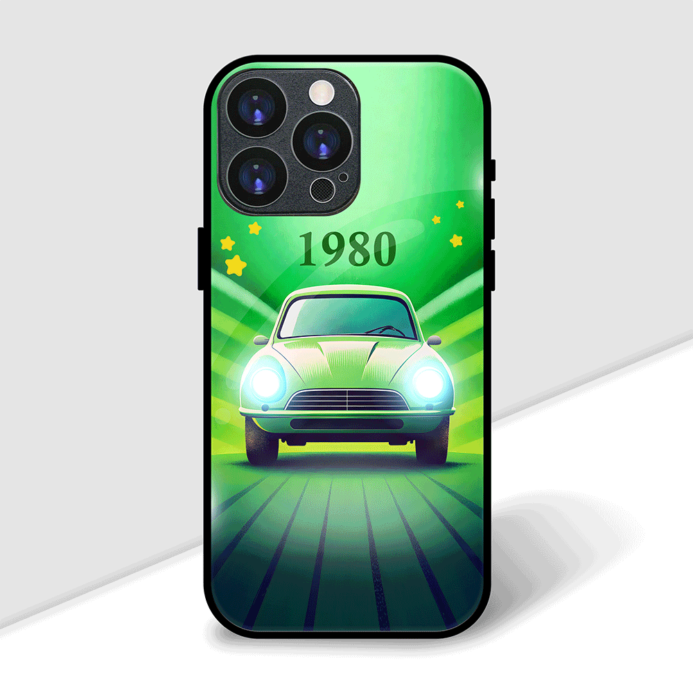 Retro green car Cover | LED Phone Case