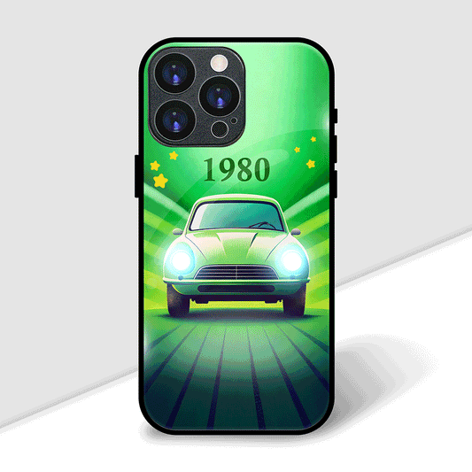 Retro green car Cover | LED Phone Case
