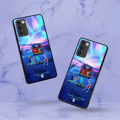 Doodle campfire Cover | LED Phone Case