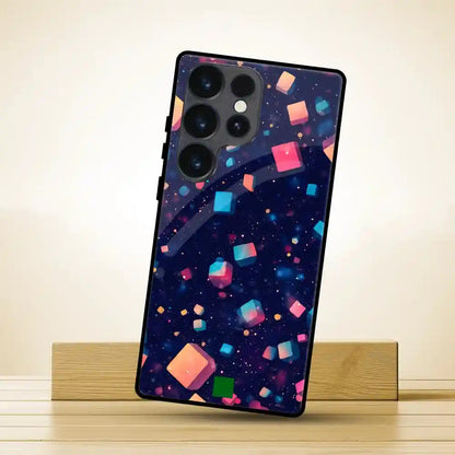 Holographic 3D Cubes Cover | LED Phone Case