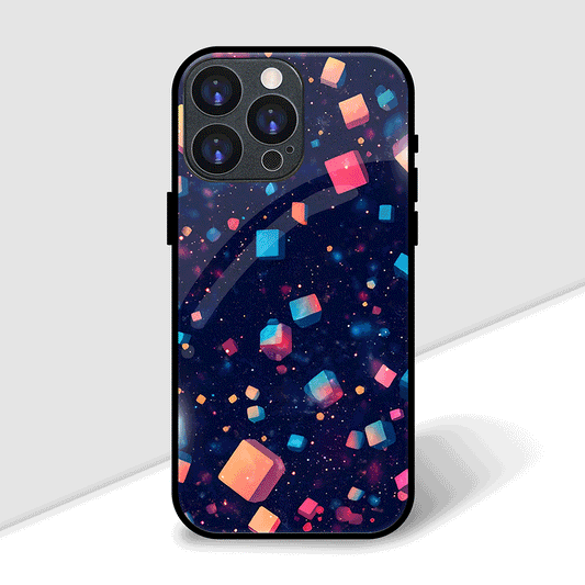 Holographic 3D Cubes Cover | LED Phone Case