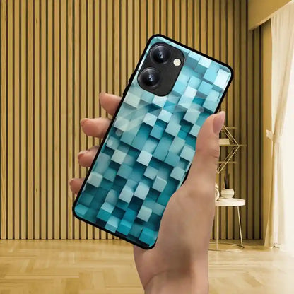 Blue Cubic Illusion Cover | LED Phone Case