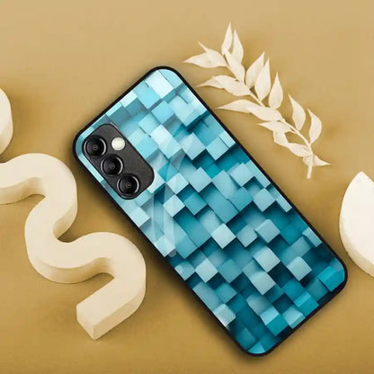 Blue Cubic Illusion Cover | LED Phone Case