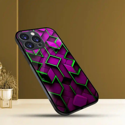Purple & Green Aesthetic Cover | LED Phone Case