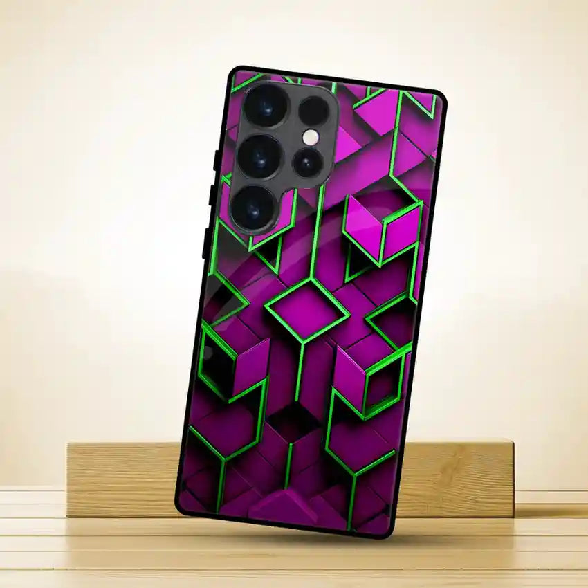 Purple & Green Aesthetic Cover | LED Phone Case