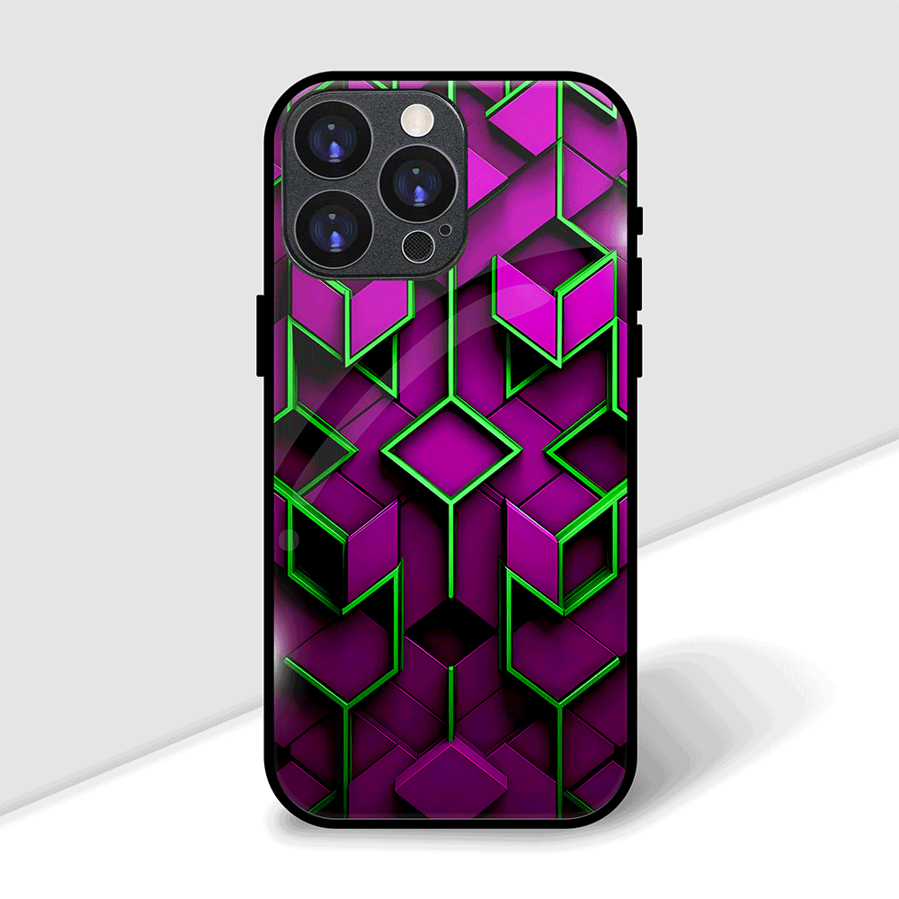 Purple & Green Aesthetic Cover | LED Phone Case