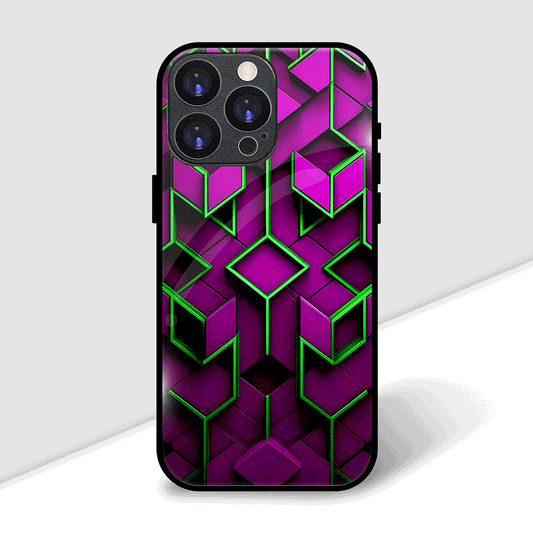 Purple & Green Aesthetic Cover | LED Phone Case