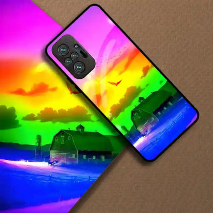 Rainbow Barn Cover | LED Phone Case