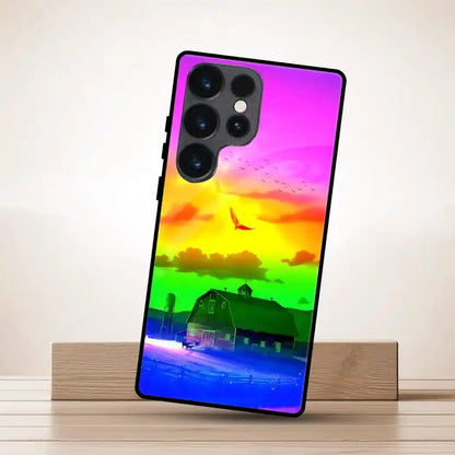 Rainbow Barn Cover | LED Phone Case