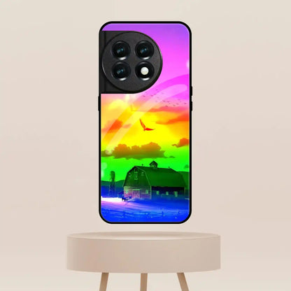 Rainbow Barn Cover | LED Phone Case