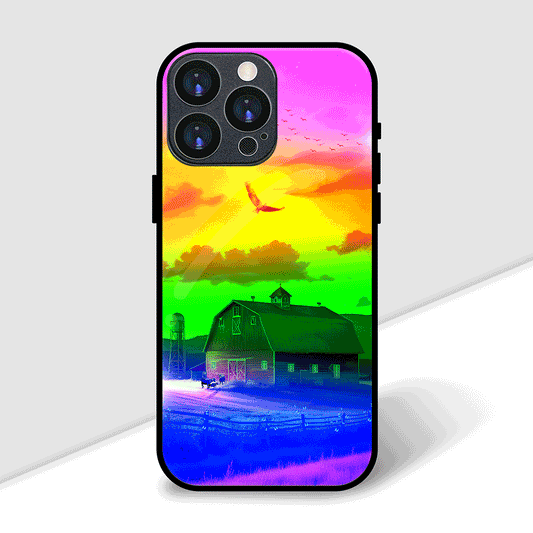 Rainbow Barn Cover | LED Phone Case